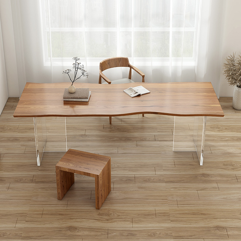 Home Furniture & Hardware Trading - Scrivania in Legno Massello e Acrilico