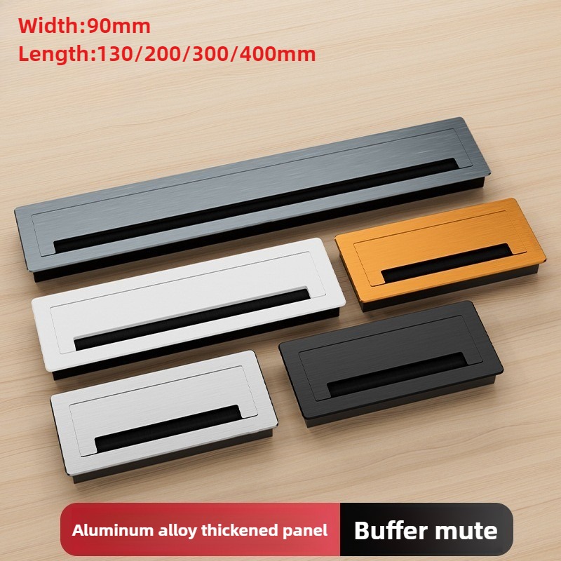 Furniture Hardware Covers - 1PC Passacavi rettangolare in lega di