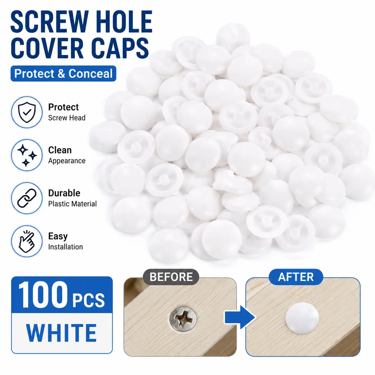 100 pezzi di viti autofilettan - Furniture Hardware Covers recensione e prezzo