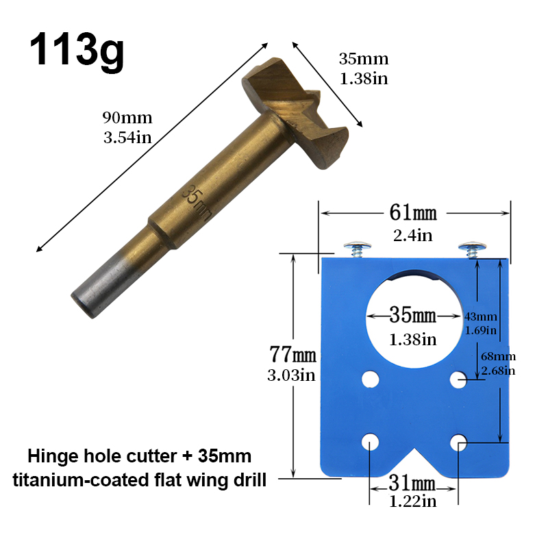 Jig per Foratura Cerniere 35mm - Furniture Hardware Hinges recensione e prezzo