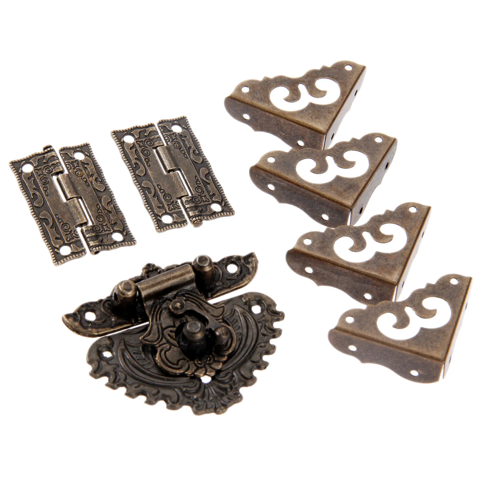 7 pz/set lucchetto in bronzo a - Furniture Hardware Hinges recensione e prezzo
