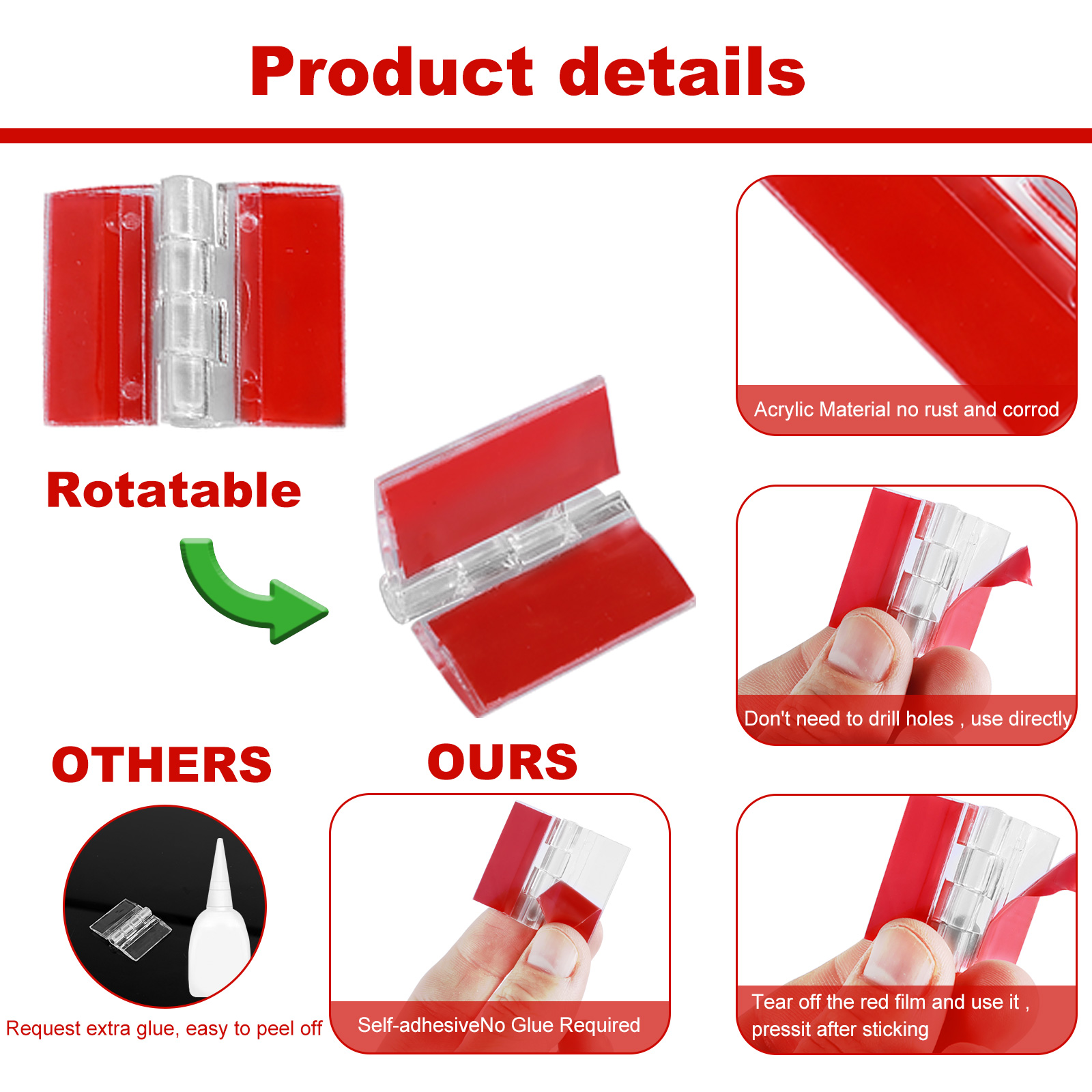 10/20 pz cerniere pieghevoli c - Furniture Hardware Hinges recensione e prezzo