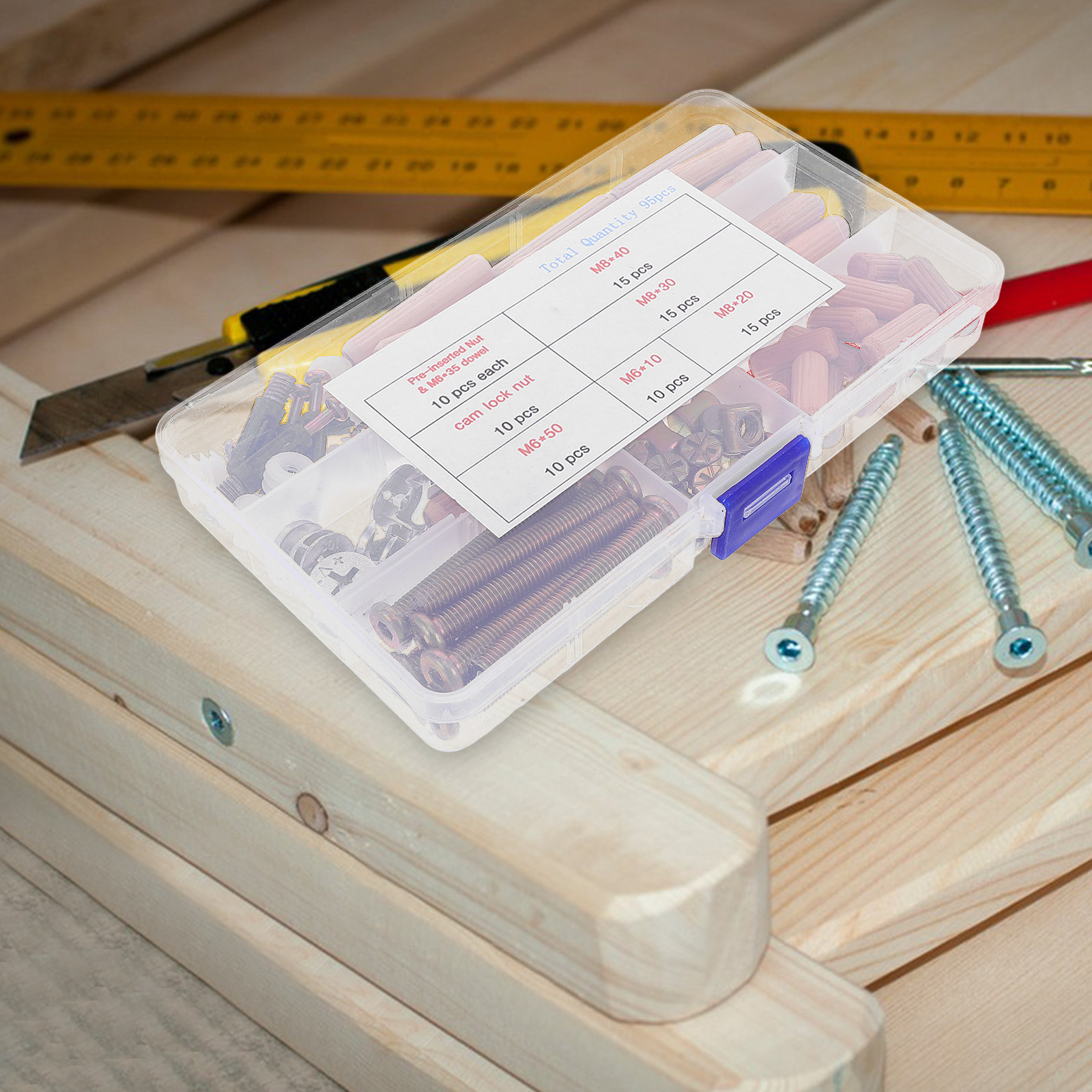 Set di 95 pezzi di connettori  - Furniture Hardware Screws recensione e prezzo
